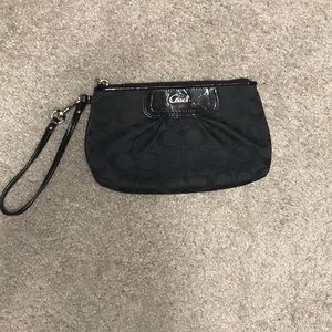 Black Coach wristlet